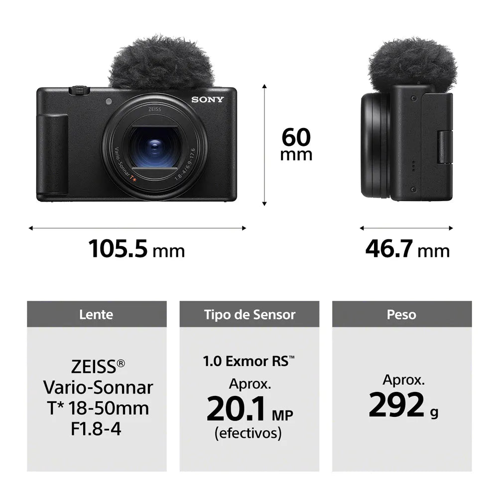 Cámara Sony ZV-1 II (Blogging)