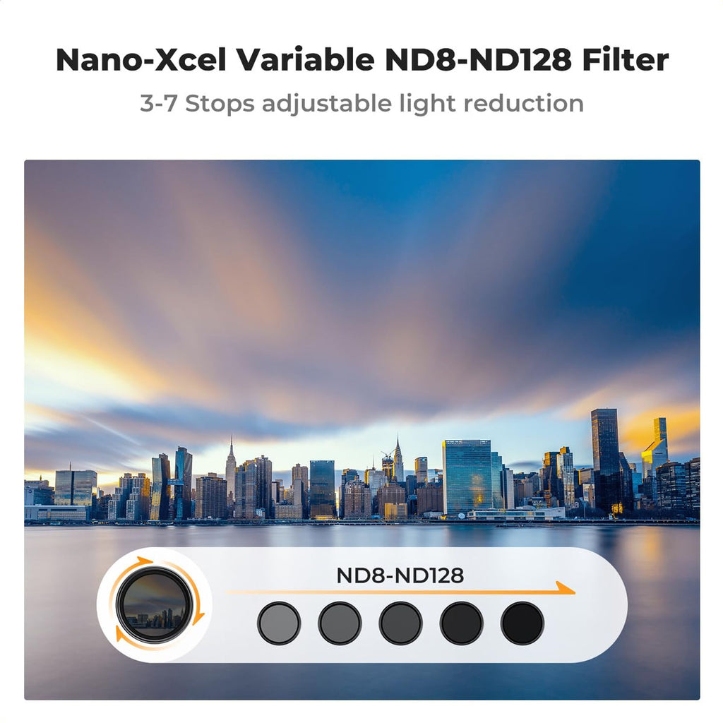Filtro ND Nano-Xcel Series ND8-ND128 - Multi-Layer